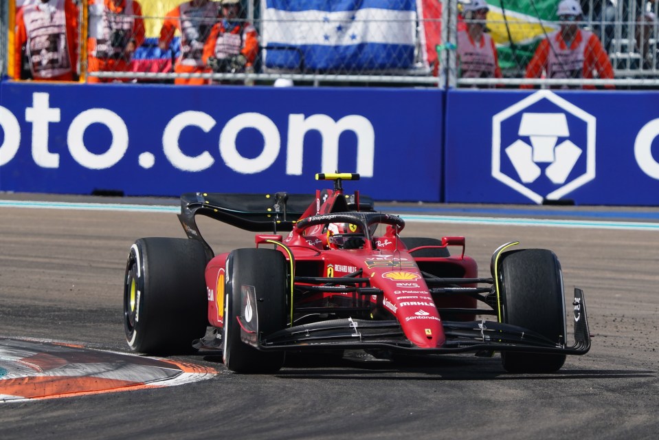 Carlos Sainz finished on the podium for the third time this season