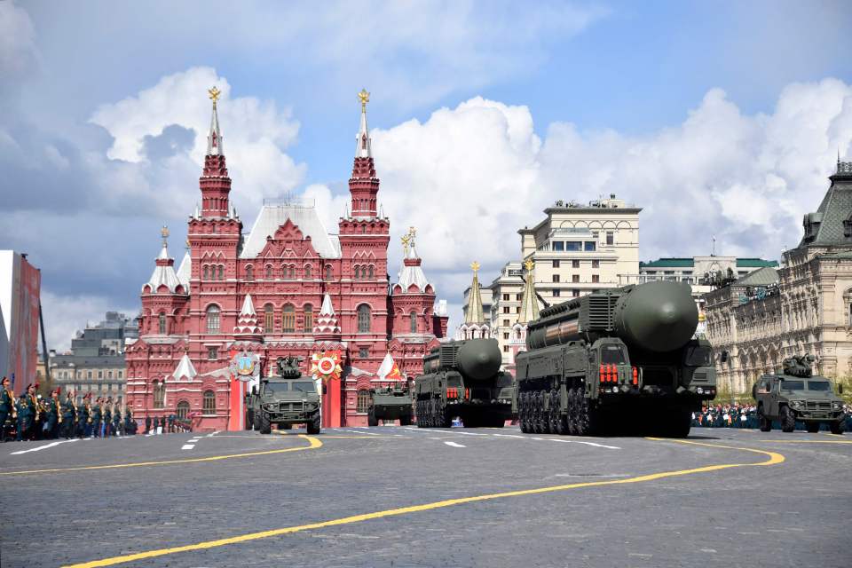 Russia's nuclear missiles were on display in Moscow