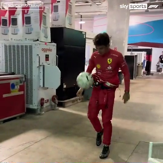 He played against Ferrari driver Charles Leclerc