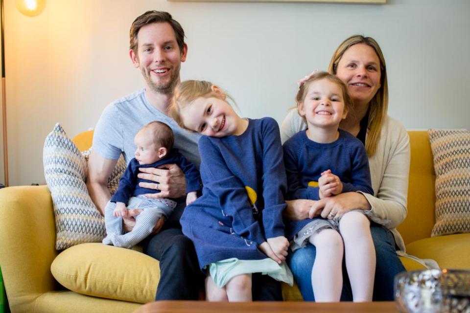 A sleep expert helped Amelia and Hez Walker and their kids Antonia, Aria and Enzo