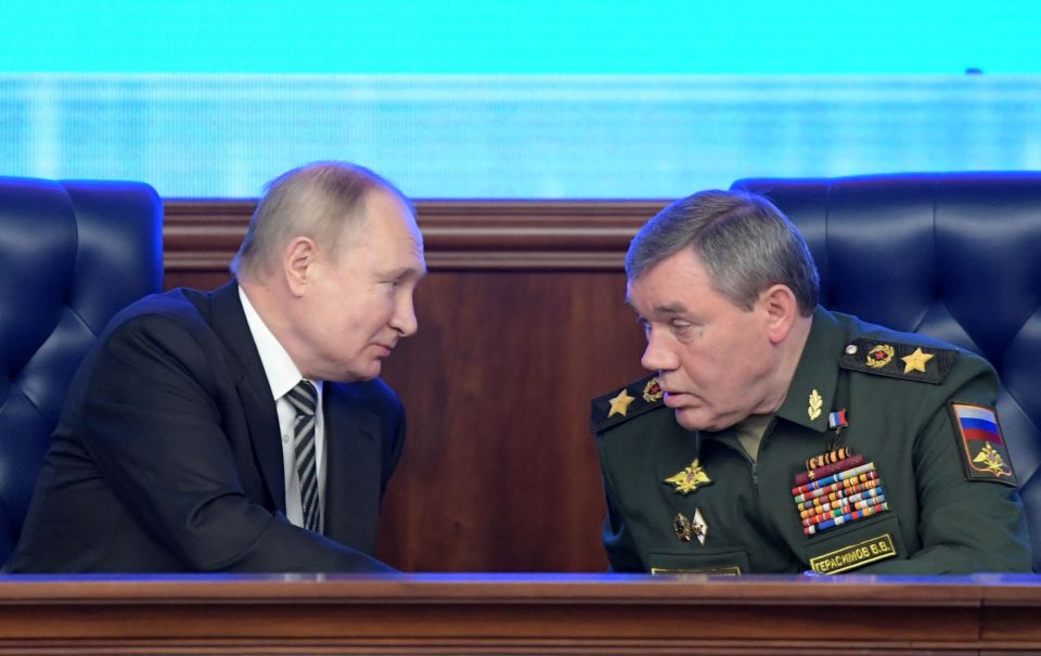 He has reportedly fired one of his top generals Valery Gerasimov, right