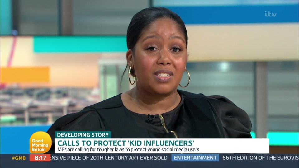 Leah McQueen the mother of influencer Omari appeard on GMB this morning