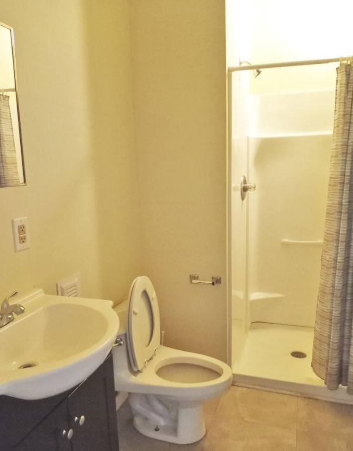 It has several amenities including two bathrooms