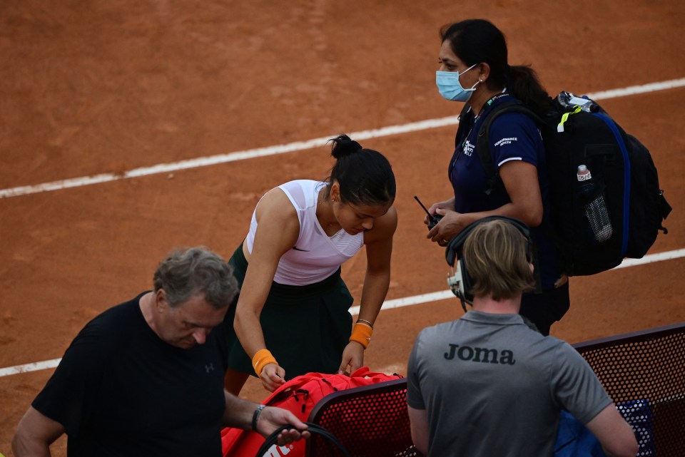 Raducanu’s retirement was not the preparation for the French Open she wanted