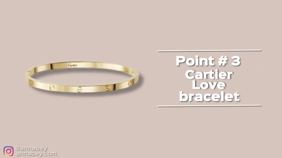 Cartier love bracelets are ok as long as you don't have too many designer items on