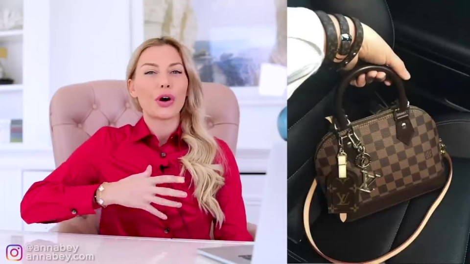 Anna said subtle designer bags are ok, but be careful how many items you use