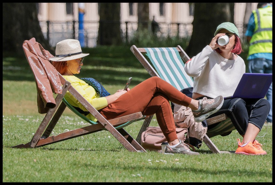 The second hottest day of the year was recorded in St James' Park, but it was beaten on May 6 in Kent