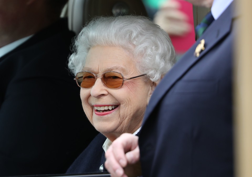 The Queen was beaming when she arrived