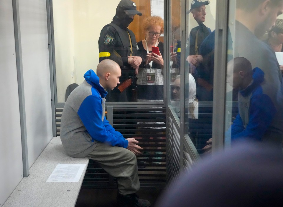 Shyshimarin, a captured member of a tank unit, appeared at the Solomyanskyy district court in Kyiv