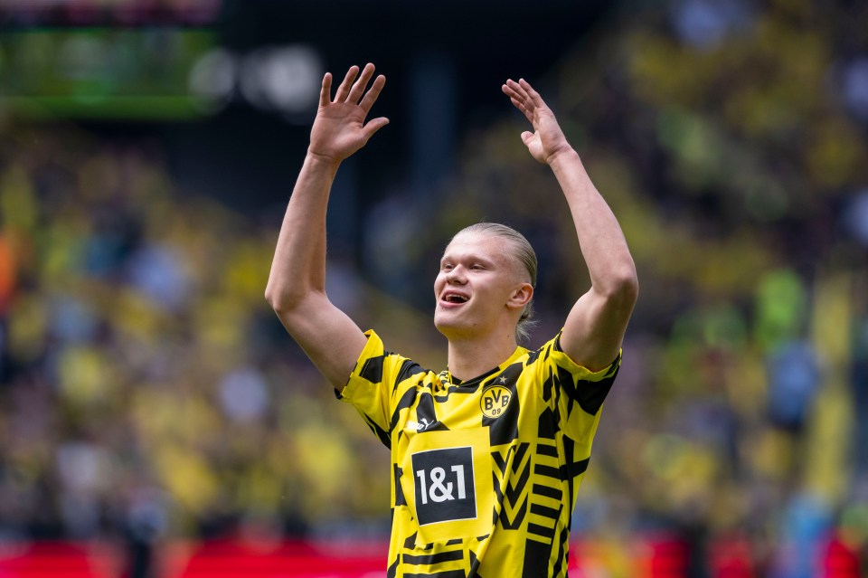 Haaland received a fantastic reception from Borussia Dortmund fans