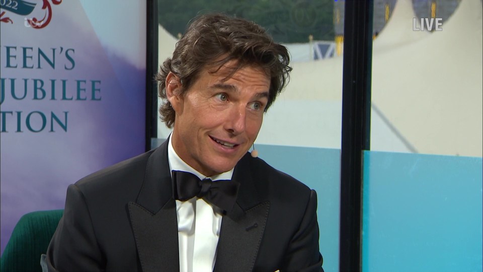 Tom Cruise appeared at The Queen’s Platinum Jubilee Celebration