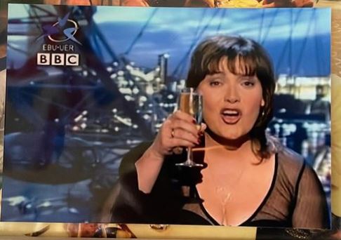 Lorraine was seen celebrating Eurovision in 2003