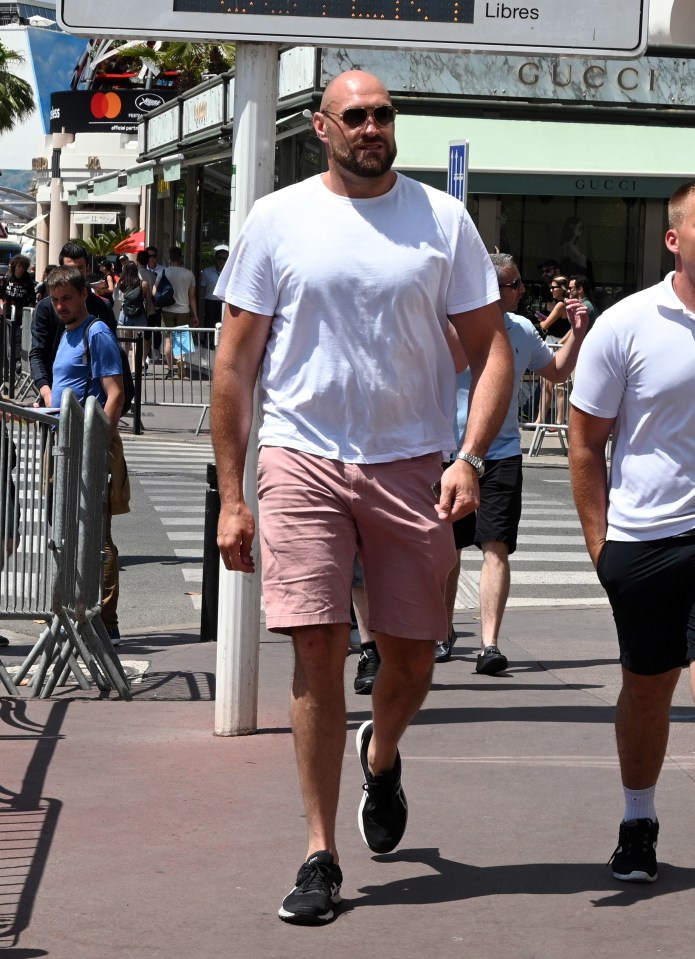 Tyson Fury, seen on a family holiday to Cannes in May, is tipped to go back on his decision to retire from the ring