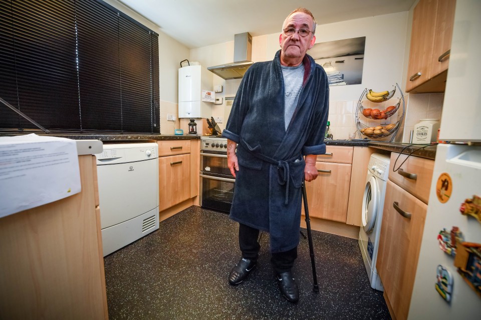 The 56-year-old has been forced to travel to friends’ homes to wash after the housing bosses failed to fix the issues