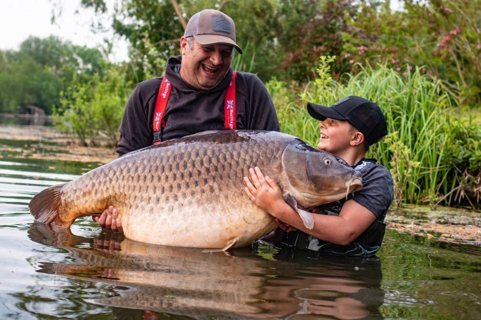 Callum’s biggest previous catch was a 29lb mirror carp