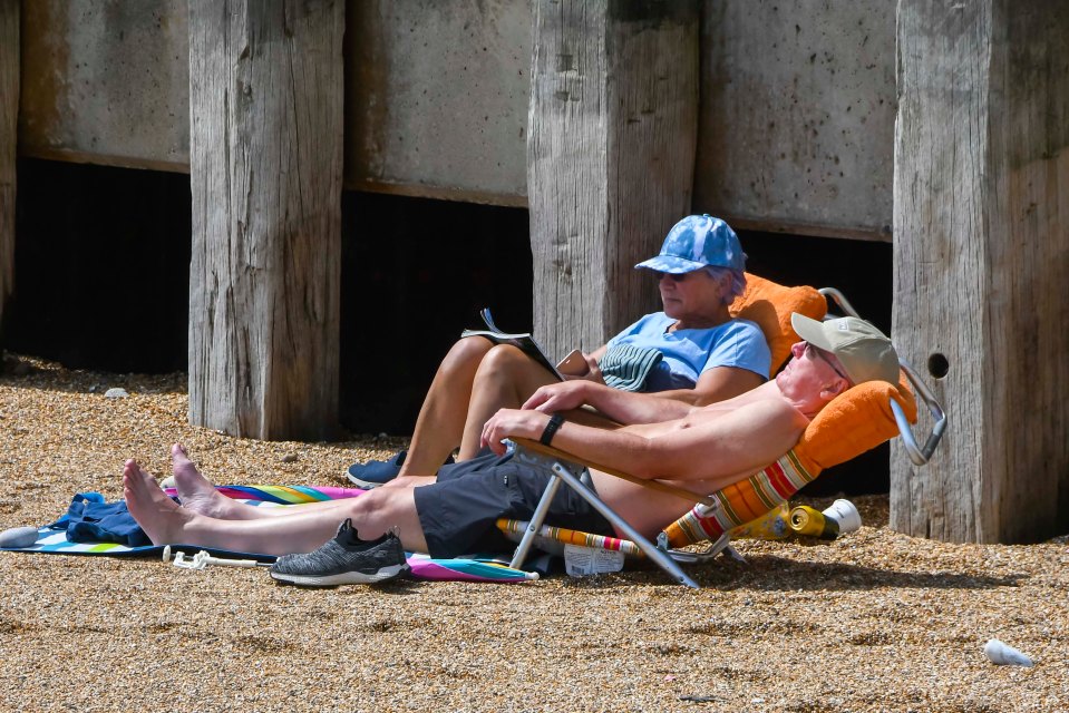 The Jubilee week may see temperatures as scorching as this weather at the seaside resort of Lyme Regis in Dorset last week