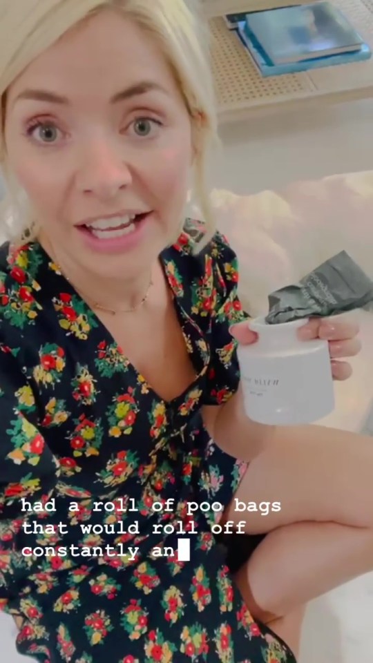 Now Holly can remove the poo bags one at a time