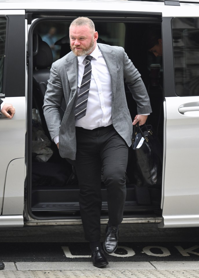 He shared the above pic of himself drinking a pint with this snap of Wazza outside court