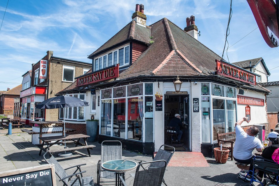 The Never Say Die pub had three windows smashed by a man with a machete three weeks ago