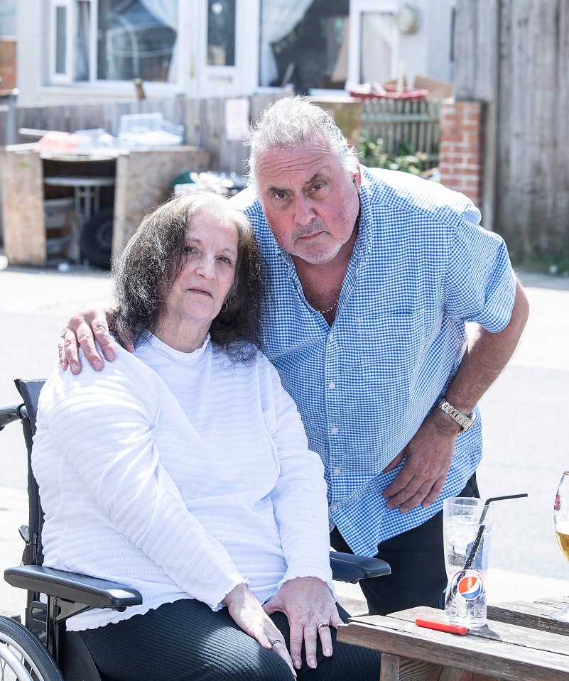 Angry resident 'Bill Murray' and his wife Anne-Marie fume over the lack of investment in Jaywick