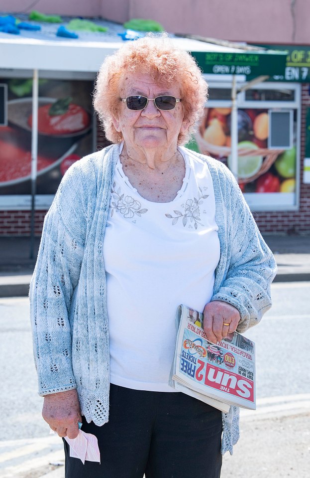 Sun reader Joan Hern clutched on to two lottery tickets, hoping she won't have to worry about winter bill hikes if she wins