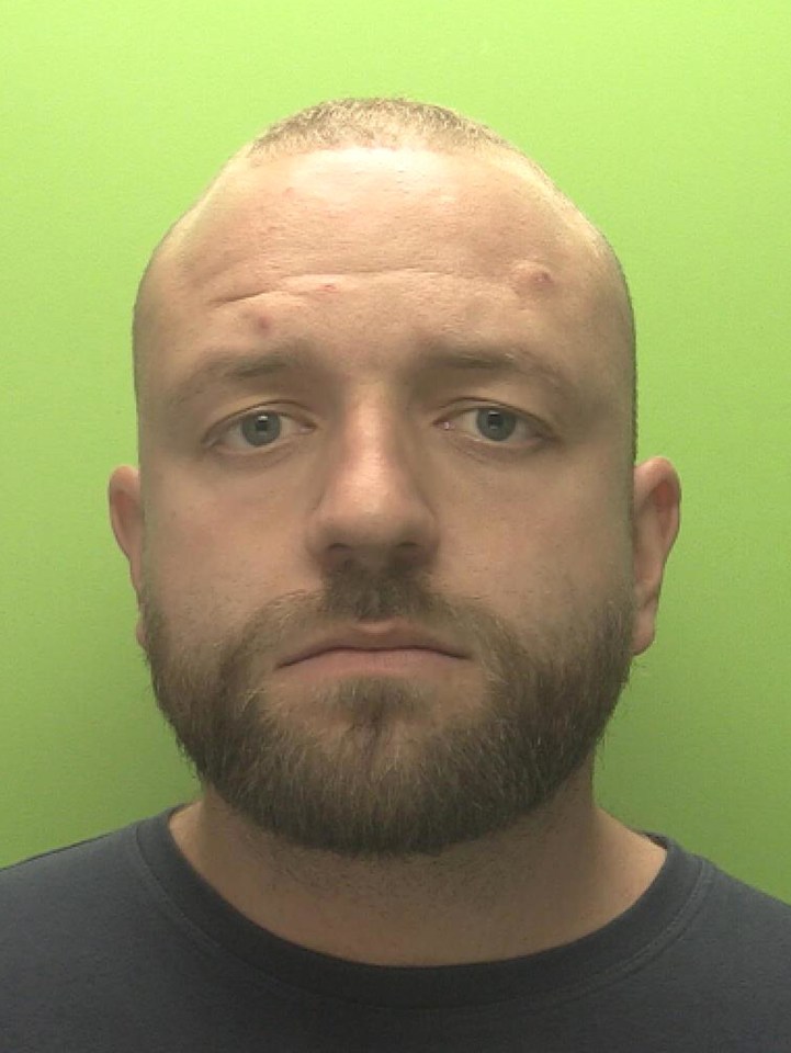 His attacker, Robert Biggs, 30, was jailed for 24 weeks and ordered to pay £500 compensation to Sharp