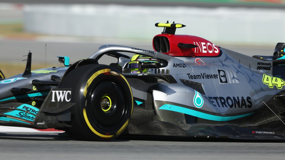 The Mercedes finished second and third after a host of upgrades