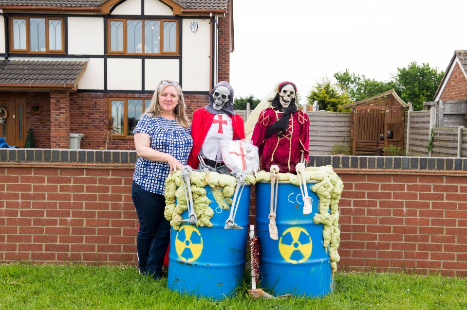 Maggie Loy, a Theddlethorpe resident, is protesting plans to turn the area into a nuclear waste site