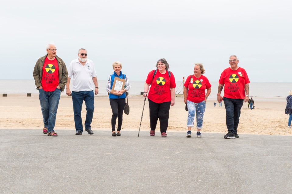 Members of Guardians of the East Coast (GOTEC) - set up to protect the area from nuclear developments