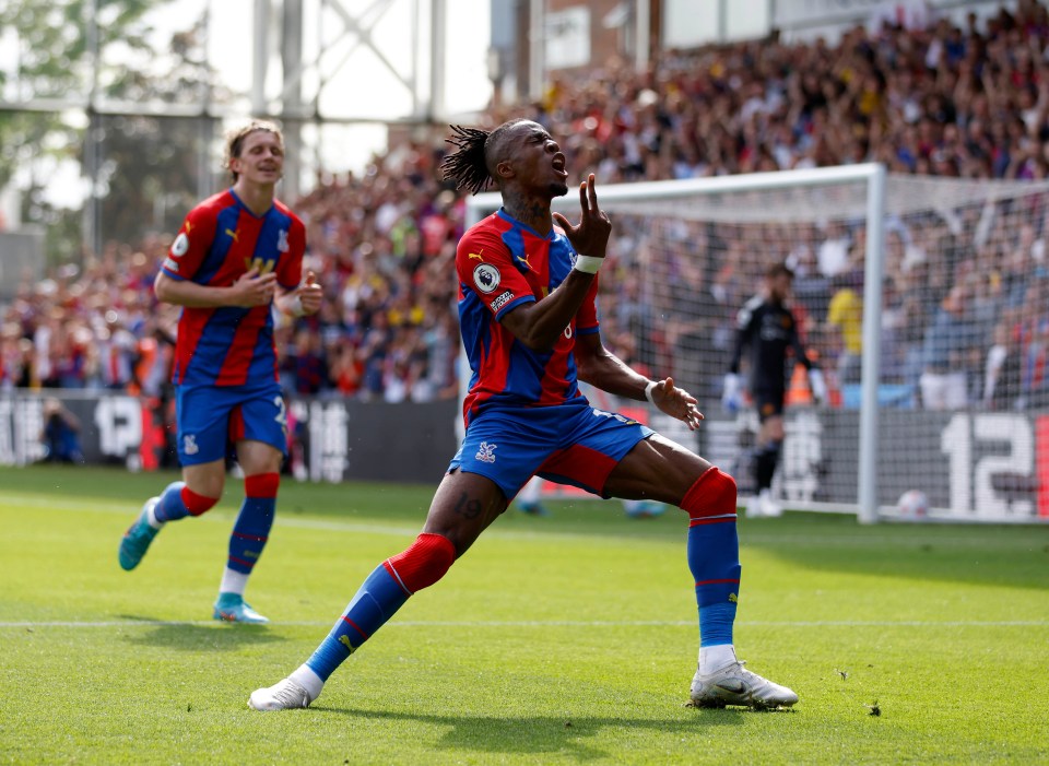 Wilfried Zaha scored against his old club as Crystal Palace beat Man Utd - but the Red Devils still finished sixth, good enough for the Europa League