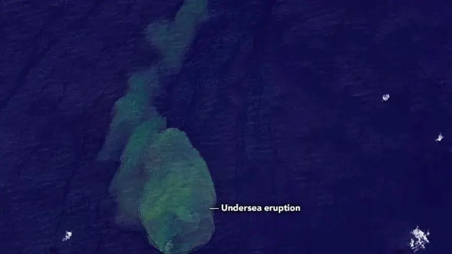 Satellite imagery shows Kavachi is starting to erupt again