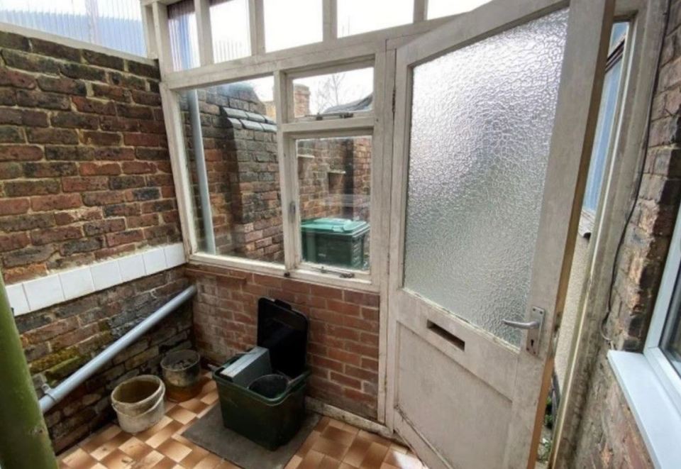 The lean-to conservatory needs a lick of paint