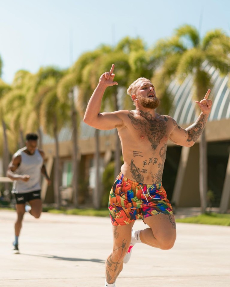 Jake Paul reveals behind-the-scenes training pictures ahead of his next fight