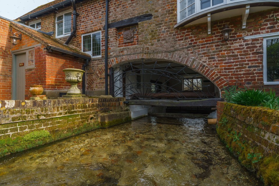 The River Misbourne runs under the house