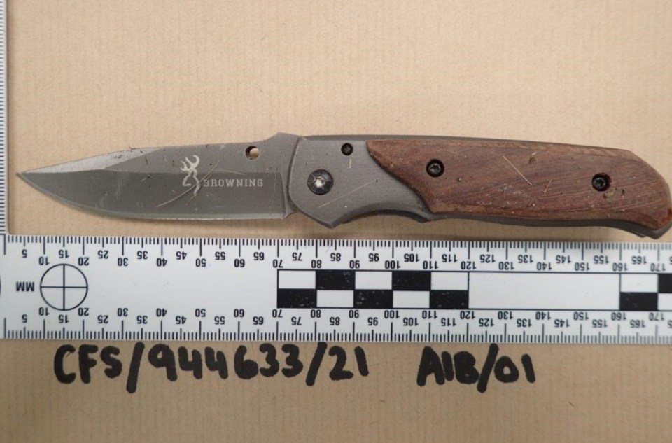 The defendant admitted possessing the knife - which the court heard had a 7.5cm blade