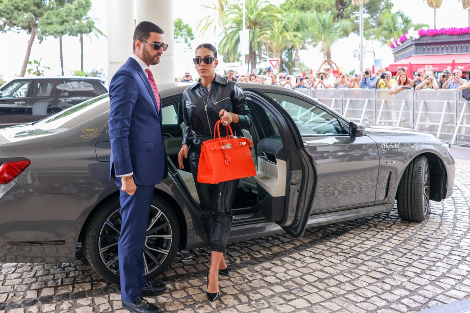 Georgina Rodriguez pictured at the 75th annual Cannes film festival