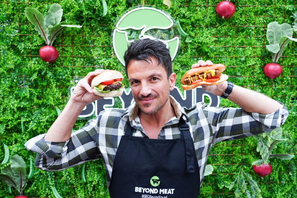 Peter Andre shows off his big sausage - after Becky Vardy claimed he only had a 'chipolata'