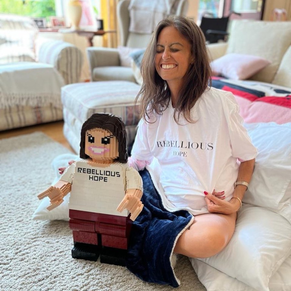 Earlier this week Deborah was gifted with a Lego 'mini me' and said all her dreams had come true