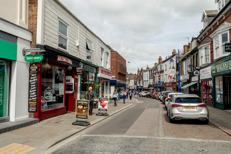 Bunting was also removed from the high street after noise complaints