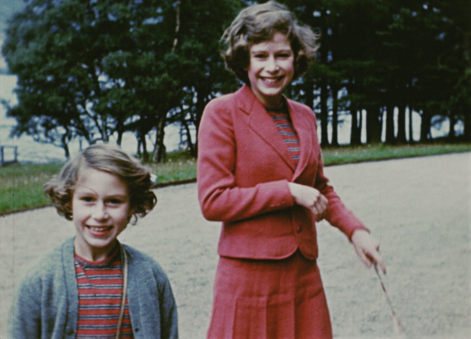 The Queen with her sister Princess Margaret