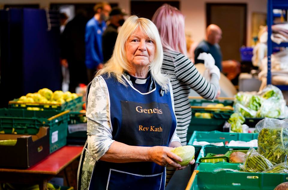 Preacher Kath Dean runs a food bank at St Oswald's Church