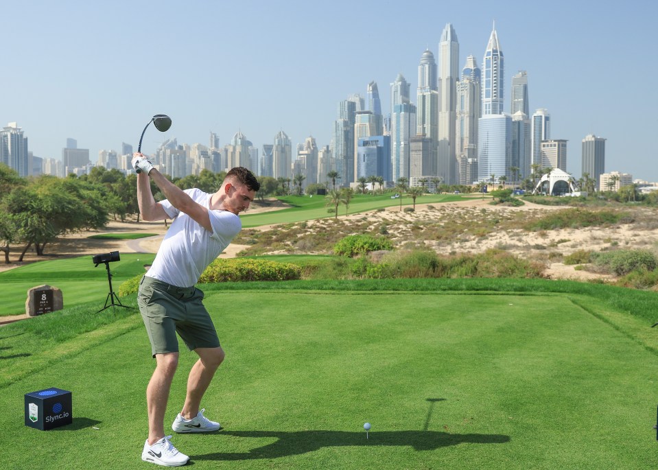 The Liverpool left-back is a fine golfer and played off five aged 15