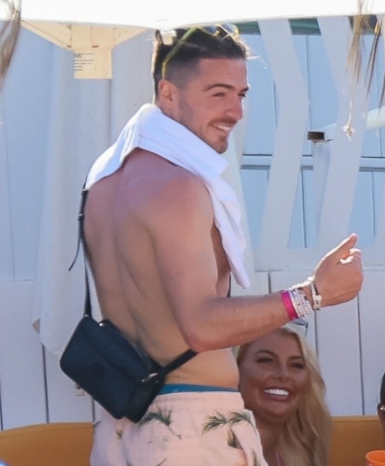 Jack Grealish partied with Chloe Chaloner at Ocean Beach Club in Ibiza