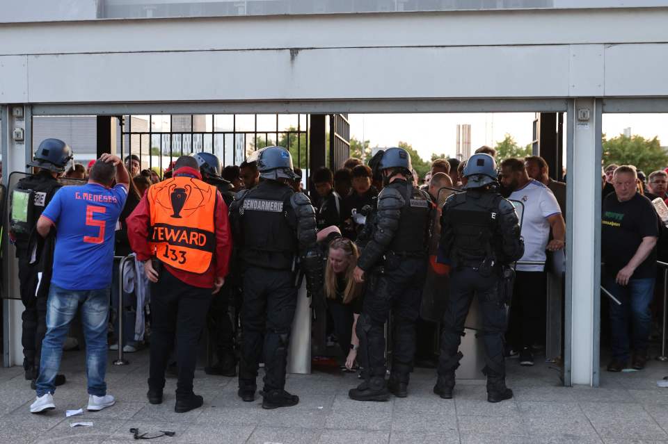 Liverpool fans were kept out the stadium by French police