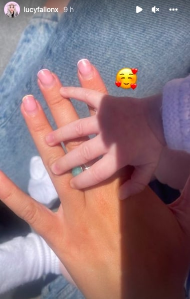 Ex-Corrie star Lucy Fallon posted a sweet snap with a baby after sparking rumours she and Ryan Ledson are engaged