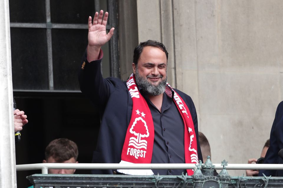 Nottingham Forest owner Evangelos Marinakis is set for major investment