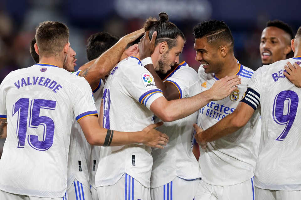 Bale joined in the celebrations as Real Madrid won the Champions League by beating Liverpool