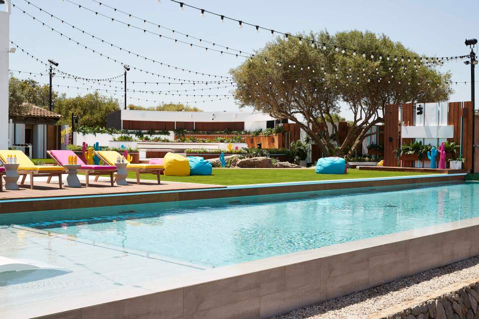 The villa's iconic pool returned last year with a new look