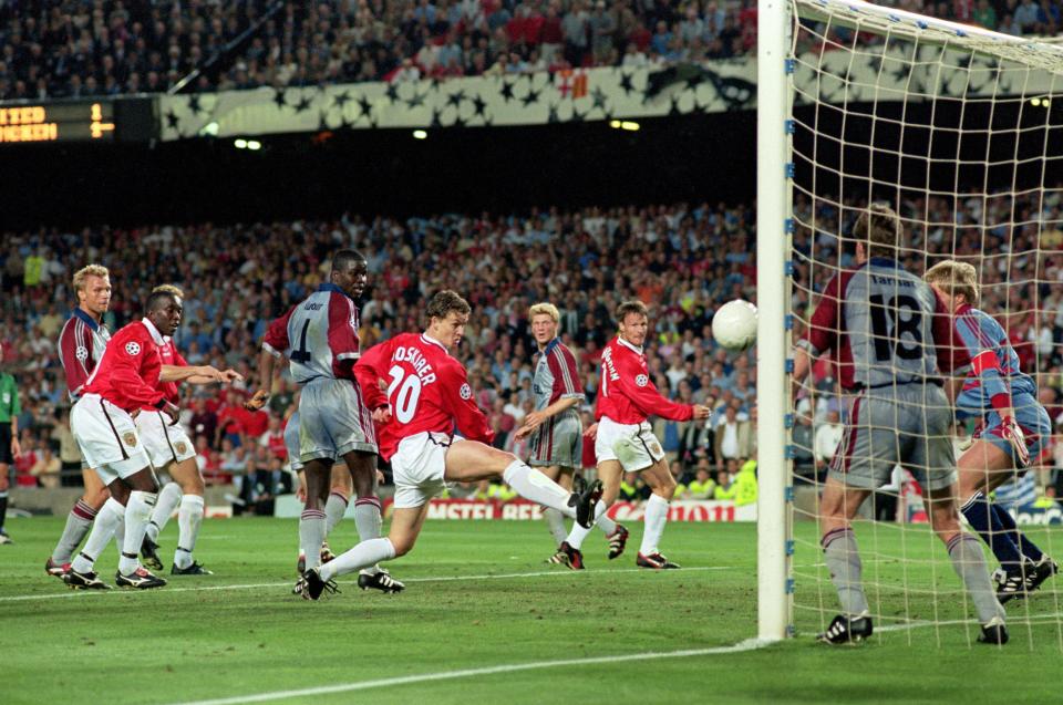 Solskjaer stuck his leg out and scored the winner