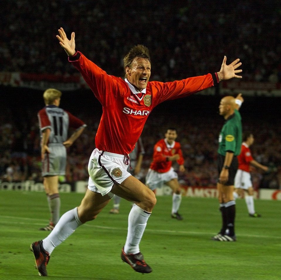 Sheringham scored the equaliser for United